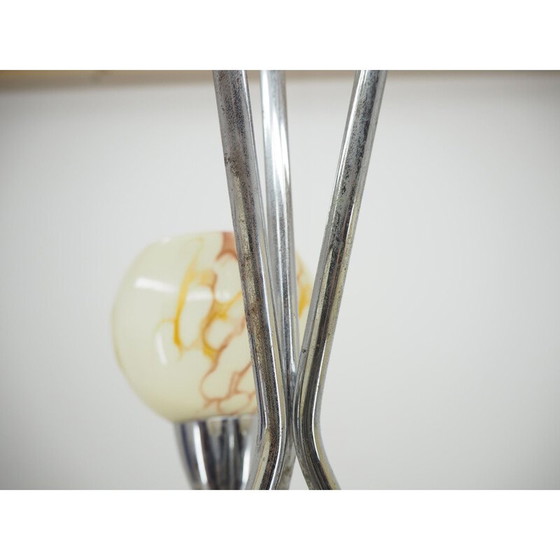 Image 1 of Vintage Art Deco kroonluchter in chroom, Tsjecho-Slowakije 1930