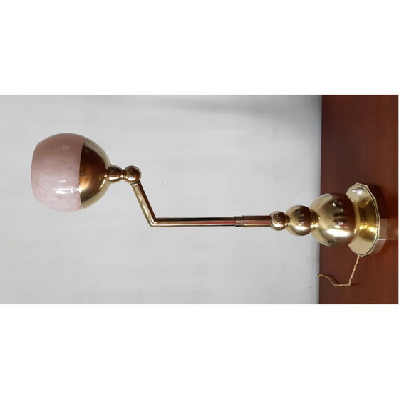 Image 1 of Vintage Art Deco modulaire lamp van messing en glas, 1930