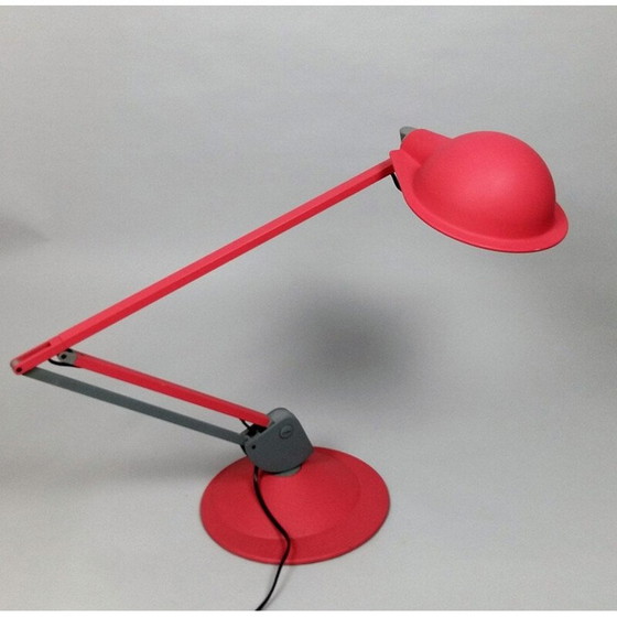 Image 1 of Vintage rode bureaulamp model Tineka van Rodolfo Bonetto voor Iguzzin