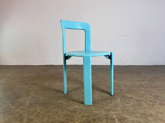 Image 1 of Set van 8 vintage stoelen Bruno Rey Kusch & Co jaren 1970 ontwerp nieuw gelakt