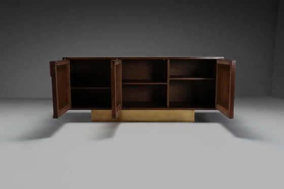 Image 1 of Sculpturaal Gebogen Houten Dressoir