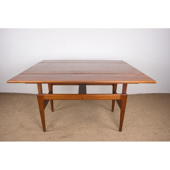 Image 1 of Vintage uitschuifbare teakhouten tafel door Kai Kristiansen voor Danish Furnitures, Denemarken 1960