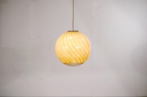 Vintage glazen hanglamp