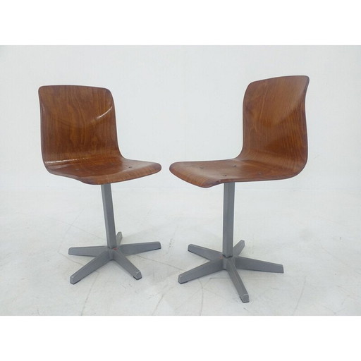 Paar mid century kinderstoelen Pagholz, Duitsland 1970