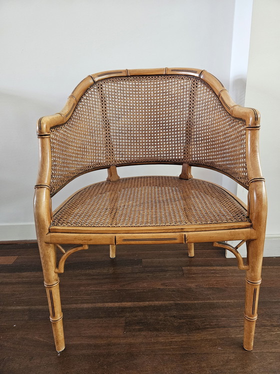 Image 1 of Giorgetti fauteuil Bamboo