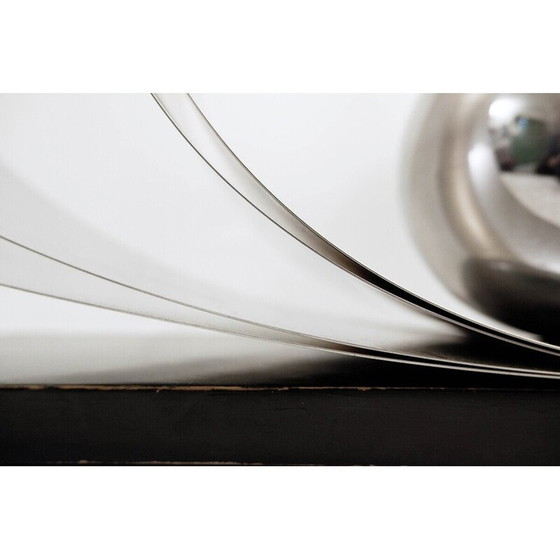 Image 1 of Vintage metalen en houten bureaulamp, Italië 1970