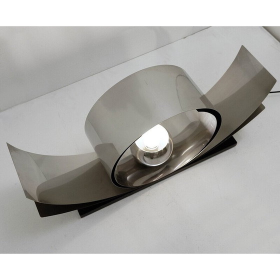 Image 1 of Vintage metalen en houten bureaulamp, Italië 1970