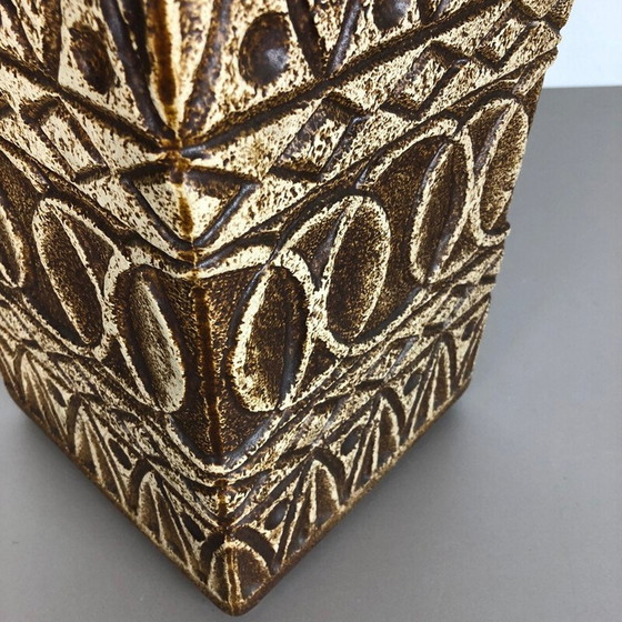 Image 1 of Vintage aardewerk vloervaas van Bodo Mans van Bay Ceramics, Duitsland, jaren 1970