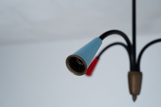 Image 1 of Vintage Veelkleurige Plafondlamp