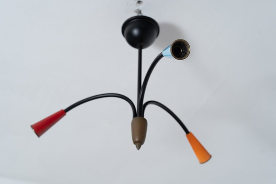 Image 1 of Vintage Veelkleurige Plafondlamp