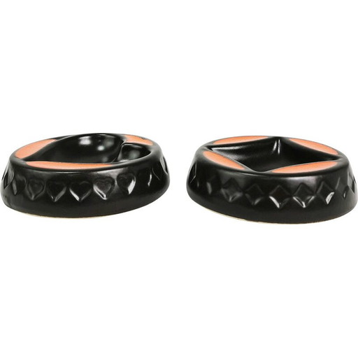 Vintage keramische kaartenasbakken, Duitsland 1960