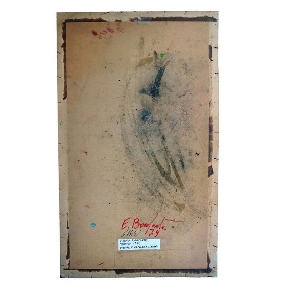 Image 1 of Vintage schilderij licht en kleuren door Egidio Bonfante voor Olivetti, Italië 1979