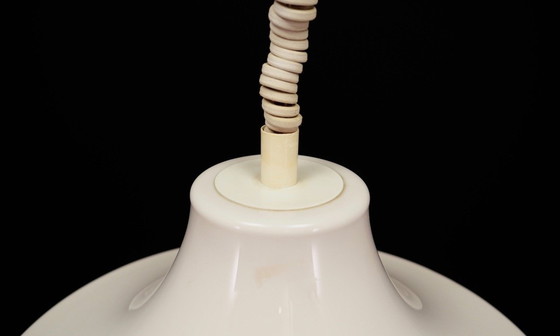 Image 1 of Witte hanglamp, Deens ontwerp, 1970S, Fabrikant: Mist & Morup