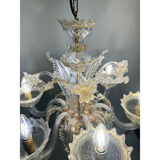 Image 1 of Vintage kroonluchter van Murano-glas, Italië