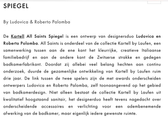 Image 1 of 2x Kartell by Laufen spiegel