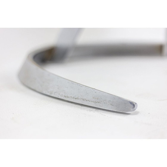 Image 1 of Vintage ronde tafel van metaal en glas, 1970