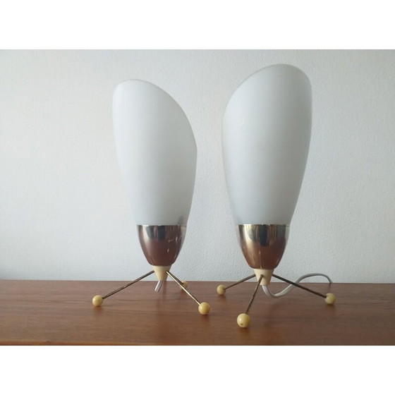 Image 1 of Paar vintage lampen, Tsjechoslowakije 1970