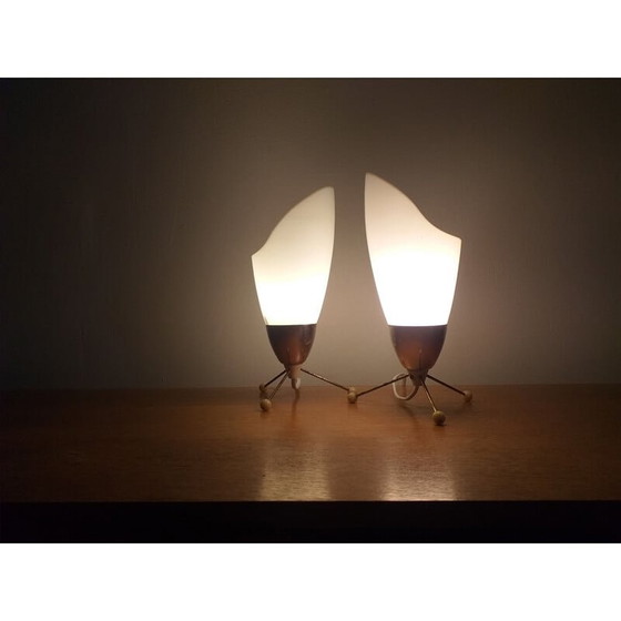 Image 1 of Paar vintage lampen, Tsjechoslowakije 1970