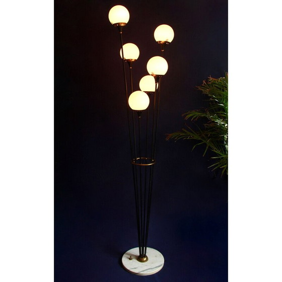Image 1 of Vintage Alberello vloerlamp van Stilnovo Italië 1950