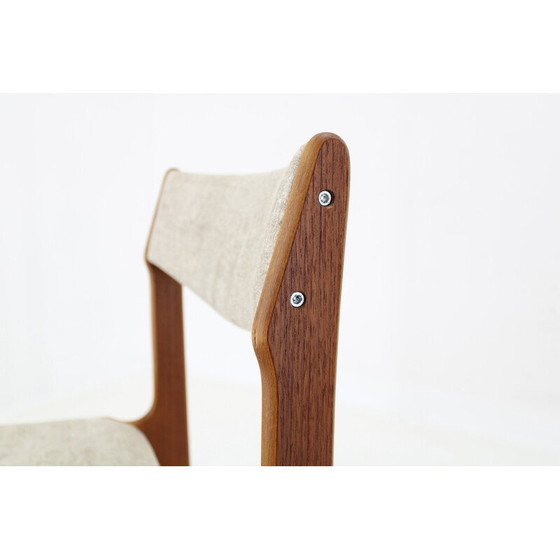 Image 1 of Set van 4 vintage Deense teakhouten eetkamerstoelen, jaren 1960