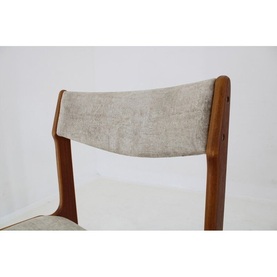 Image 1 of Set van 4 vintage Deense teakhouten eetkamerstoelen, jaren 1960