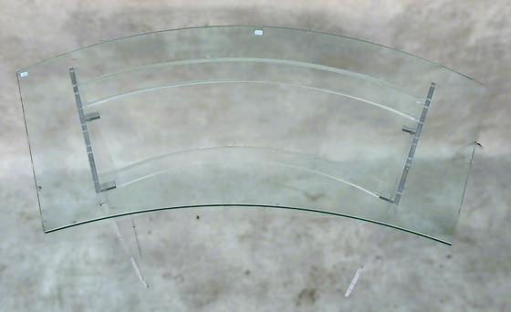 Image 1 of Bureau van plexiglas en glas