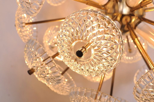 Vintage Sputnik Chandelier Dandelion By Lustry Kamenicky