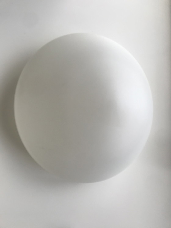 Image 1 of Vintage Plafondlamp Nederlands Ontwerp, Mat Glas - Jaren 1930