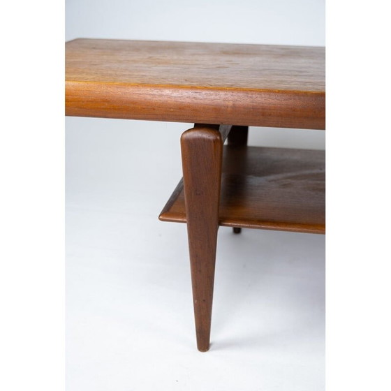 Image 1 of Vintage teakhouten salontafel, Denemarken 1960