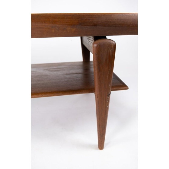Image 1 of Vintage teakhouten salontafel, Denemarken 1960