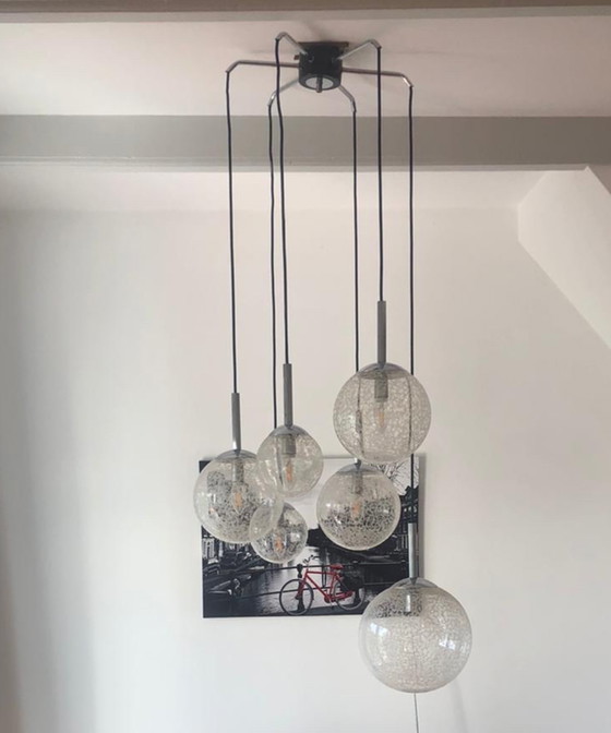 Image 1 of Vintage snowglobe lamp