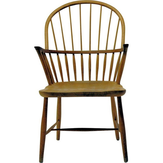 Image 1 of Vintage CH 18A Hoge Rugleuning Stoel in Eik Frits Henningsen van Carl Hansen en Zoon Deens 1960