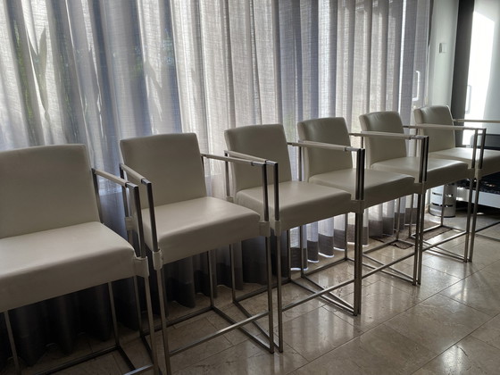 Image 1 of 6x Bert Plantagie bar chairs