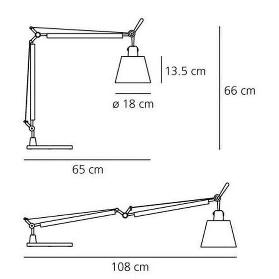 Image 1 of Lamp Artemide Tolomeo Basculante