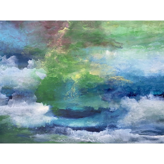 Image 1 of Abstracte vintage compositie van Zenaken, Tsjecho-Slowakije 1954