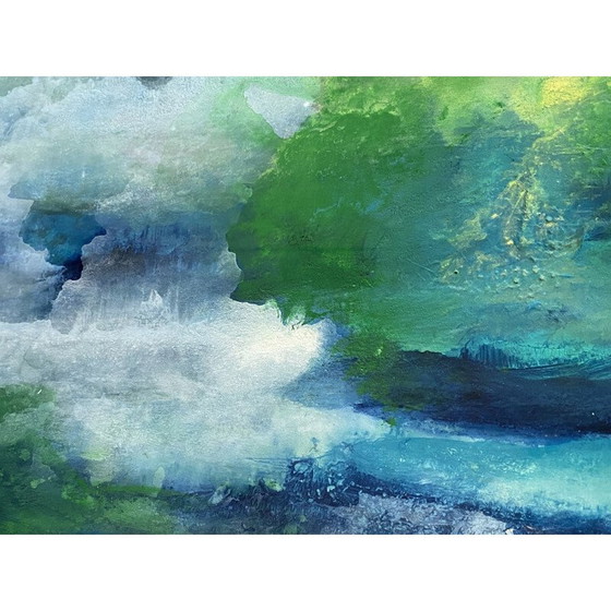 Image 1 of Abstracte vintage compositie van Zenaken, Tsjecho-Slowakije 1954