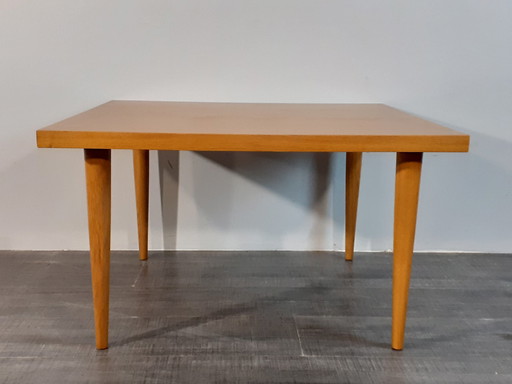 Blond eiken hoektafel voor Svane Combina, Vintage Scandinavisch 1960S