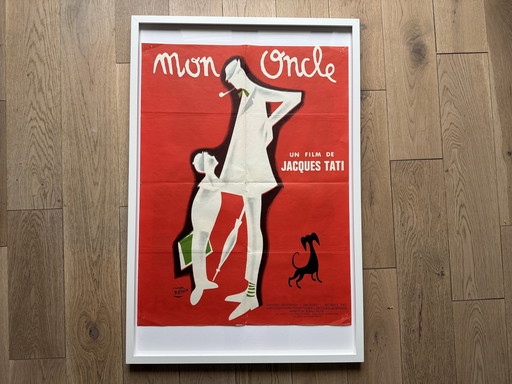 Mon Oncle Jacques Tati Poster 60S Ontwerp Savignac Etaix