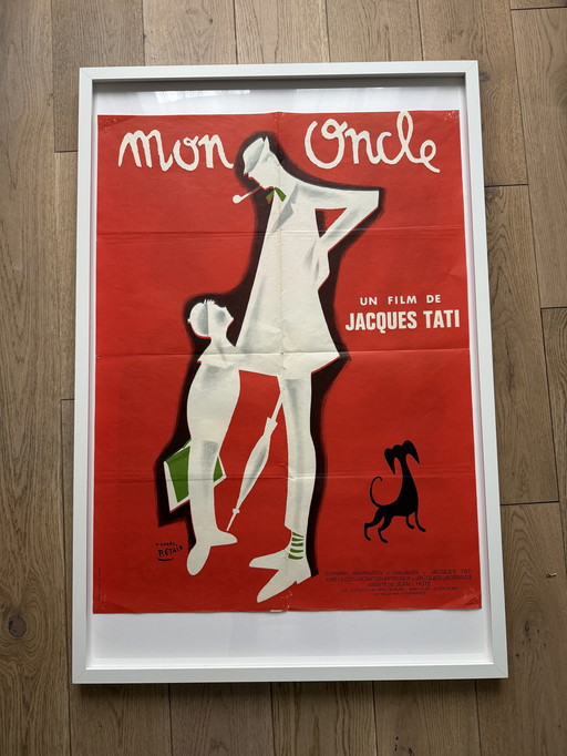 Mon Oncle Jacques Tati Poster 60S Ontwerp Savignac Etaix