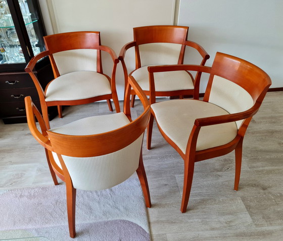 Image 1 of 4x Art Deco Eetkamerstoelen