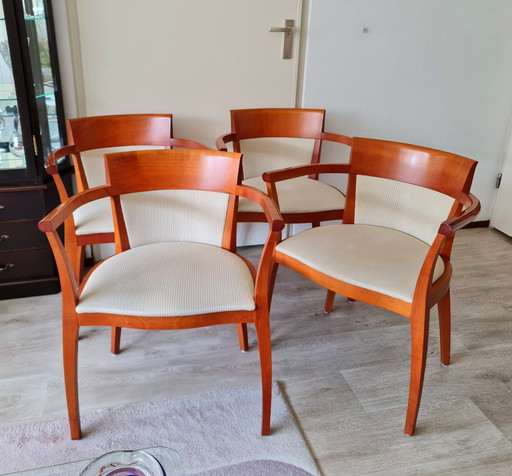 4x Art Deco Eetkamerstoelen