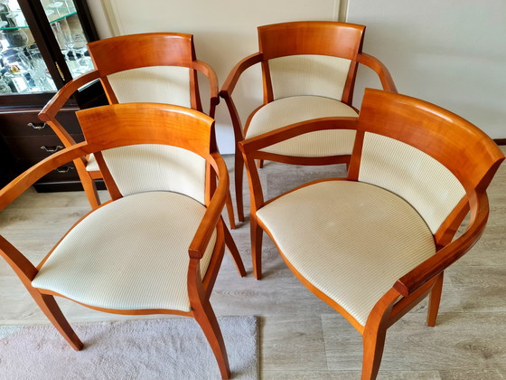 Image 1 of 4x Art Deco Eetkamerstoelen