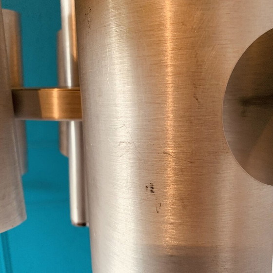 Image 1 of Oude Polam 5-lichts kroonluchter, 1970