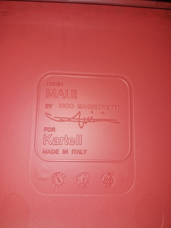 Image 1 of 4x Kartell stoel Maui