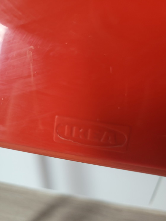 Image 1 of 4x Ikea Niels Gammelgaard TED klapstoelen rood