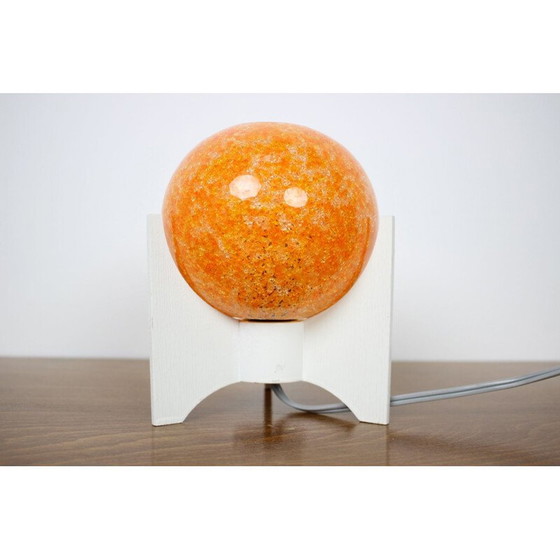 Image 1 of Vintage raket tafellamp van hout en hard plastic, Tsjecho-Slowakije 1960