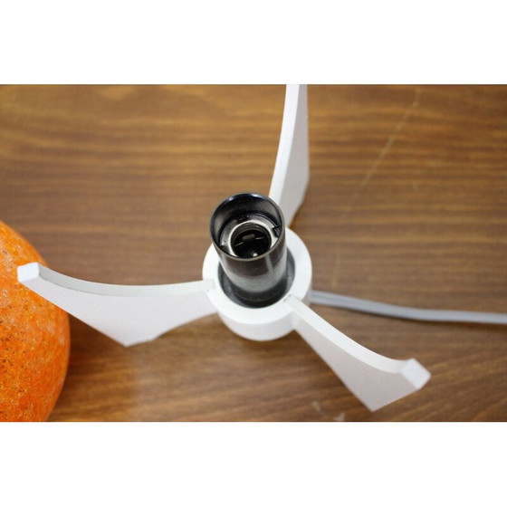 Image 1 of Vintage raket tafellamp van hout en hard plastic, Tsjecho-Slowakije 1960