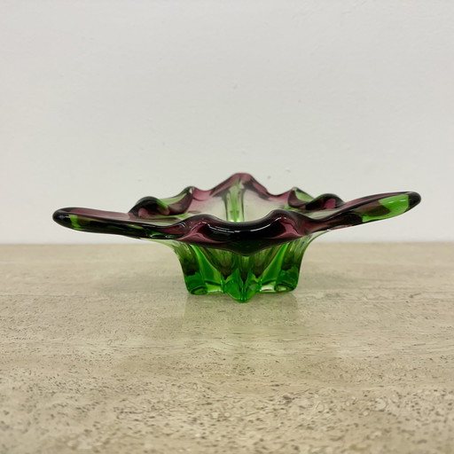 Schaal van Murano glas , 1970S