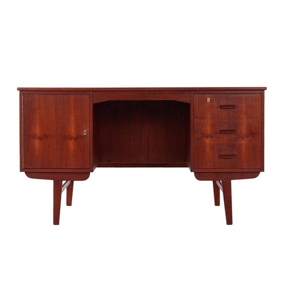 Image 1 of Scandinavisch teakhouten bureau, 1970