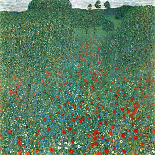 Gustav Klimt---Poppy Field